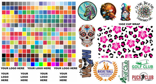SAMPLE UV DTF Sticker Gang Sheet