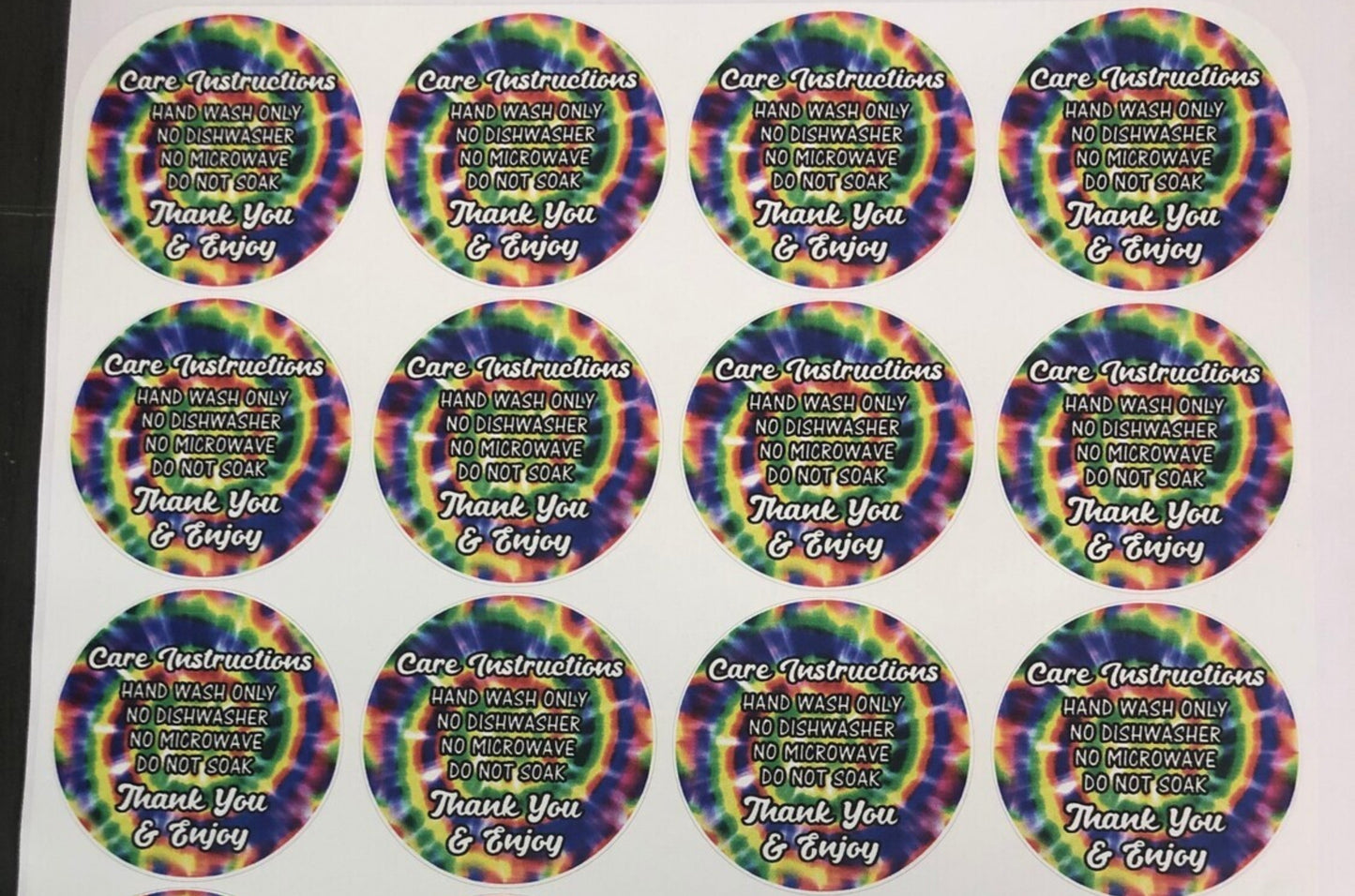 100 3" Round Stickers