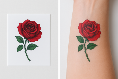 🖤 Custom Temporary Tattoo Sheets – Fit All Your Designs on One 11"x8" Sheet!